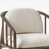 Close view of beige upholstery