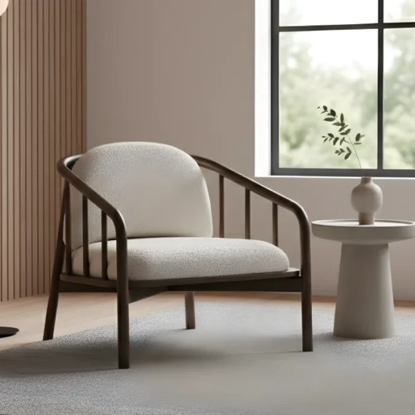 wooden chair in modern room