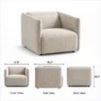 AirCush armchair dimensions showing 37.8 inch width, 45.2 inch depth and 28.3 inch height
