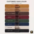 Fiora Mid-Century Armchair colour options including cognac, camel, chocolate brown, burgundy, green, navy, ivory and black