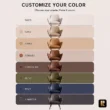 Varden Lounge Armchair colour options including Ivory, Sand, Camel, Cognac, Chocolate, Olive, Navy and Charcoal