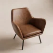Varden Lounge Armchair viewed from above showing the padded seat and sculpted wraparound arms