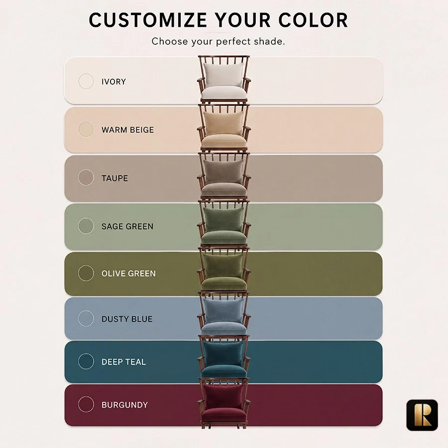 windsor-nest-armchair-upholstery-colors-view. Windsor Nest armchair upholstery colours including ivory, beige, green, blue and burgundy