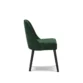 side profile view of green upholstered chair