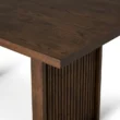 close view of table top edge