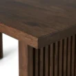 close view of table top edge
