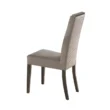 rear view of beige chair