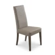 angled view of beige chair