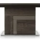 front view of table base