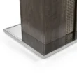 close view of mirror gloss table base