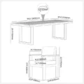 Quartz Dining Set dimension