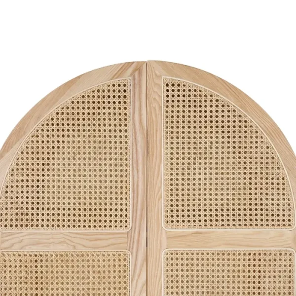 Rattanix Wardrobe (4)_ Rattanix wardrobe arched top cane and rattan door design close up
