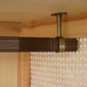 “Rattanix wardrobe clothes rail detail with metal hanging rod inside rattan cabinet