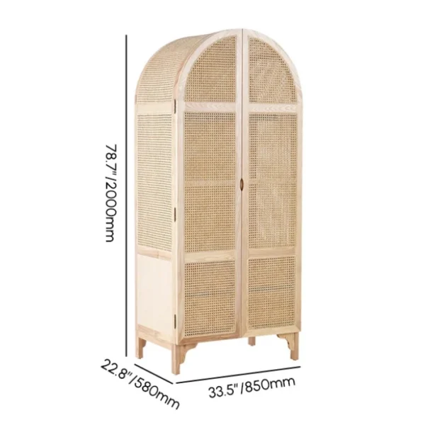 Rattanix Wardrobe (8) Rattanix wardrobe dimensions image showing 33.5 inch width, 22.8 inch depth, 78.7 inch height