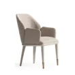 angled view of beige chair