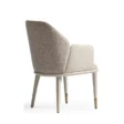 rear view of beige chair