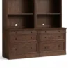 mid close view of bookcase