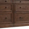 close view showing middle flutted pannel between drawers