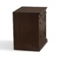 side profile view of brown cabinet