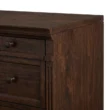 side edge close view of brown cabinet