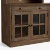 side drawers and cabinet close view of media console