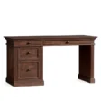 front view of brown wash study table
