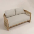 Meridian 2-seater outdoor sofa viewed from above
