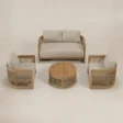 Meridian 4-piece outdoor sofa arrangement viewed from above
