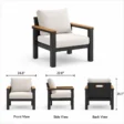 Dining chair dimensions: 24.8 inches wide, 22.8 deep and 31.1 high