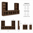Dimension diagram showing 140-inch overall width with 35-inch hutches and lower cabinet modules.