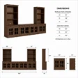Dimension diagram showing 140-inch overall width with 35-inch hutches and lower cabinet modules.