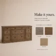 Stalwart Media Console finish options in Grey Wash, Brown Wash and SeaDrift