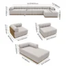 dimensions of modular sofa