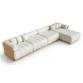 upper angled view of modular sofa