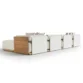 rear view of modular sofa