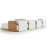 rear view of modular sofa