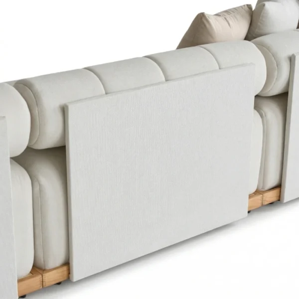 Fjord 4-Pieces Modular Outdoor Sofa (8) close view of modular sofa showing back