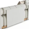 close view of modular sofa showing back