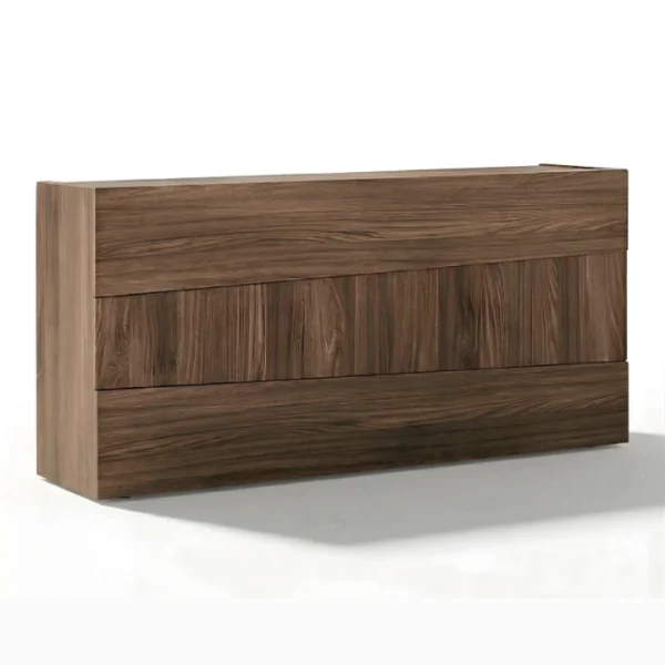 HalloWood Bed Set - Dresser angled view of wooden dresser