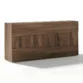 angled view of wooden dresser