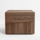 front view of wooden side table