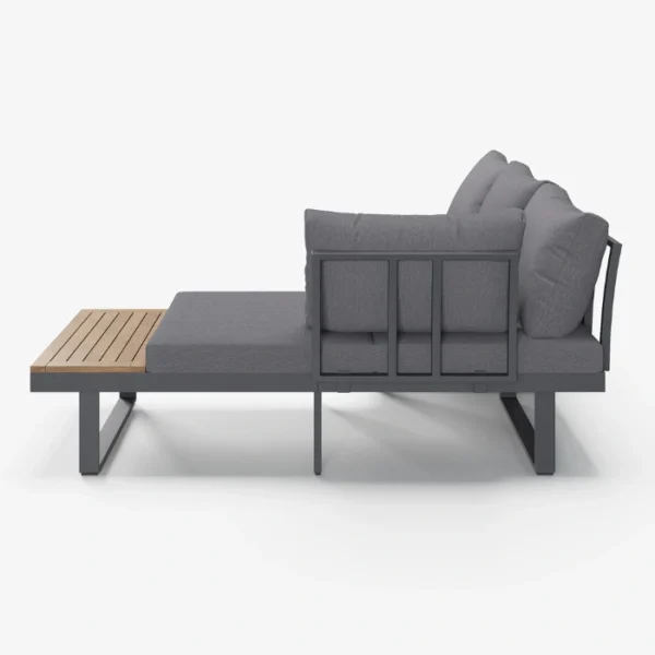 Kade Outdoor Sectional sofa (7) side profile view of sectional outdoor sofa