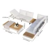 sectional sofa set dimension