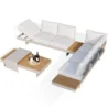 upper angled view of outdoor sectional sofa set