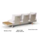 rear view of sectional sofa