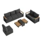 upper angled view of outdoor sofa set