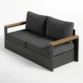 angled view of 2 seater sofa