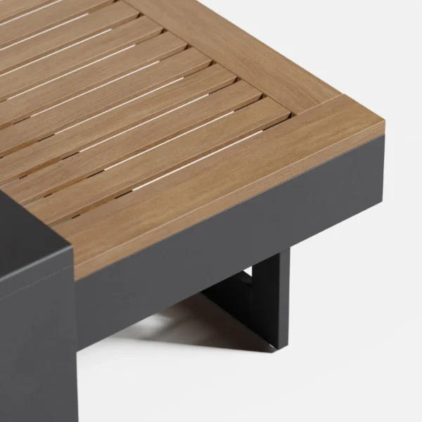Reefline Outdoor Sofa SetSofa Set - coffee table close view close view of coffee table teak wood