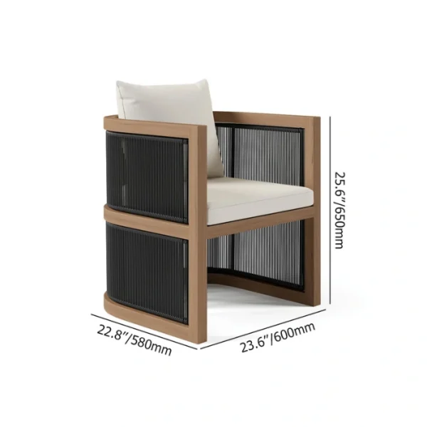 Wharf Outdoor Dining Set - Chair dimension dining chair dimension