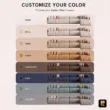Fjord sofa upholstery options in ivory, beige, sand, camel and darker tones